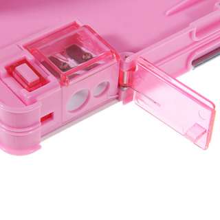 Plastic Hello Kitty Pencil Box School sharpener Two Storages Kids 