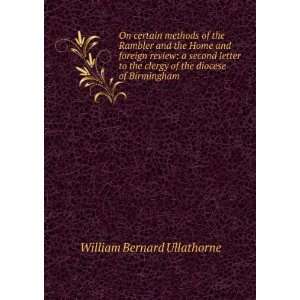   letter to the clergy of the diocese of Birmingham William Bernard
