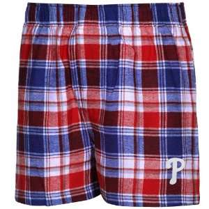   Royal Blue Red Plaid Legend Flannel Boxer Shorts: Sports & Outdoors
