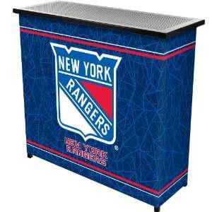   NHL New York Rangers 2 Shelf Portable Bar w/ Case: Everything Else