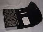 NEW COACH 46490 100% AUTHENTIC SIGNATURE GALLERY CHECKBOOK WALLET NEW 