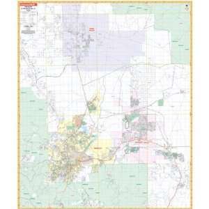   Universal Map 762552182 Prescott AZ Wall Map Railed: Office Products