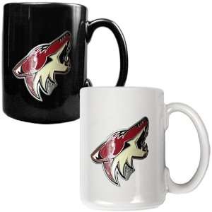  Sports NHL COYOTES 2pc Ceramic Mug Set   Primary Logo 