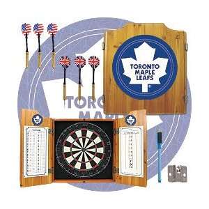  NHL Toronto Maple Leafs Dart Cabinet includes Darts and Board 