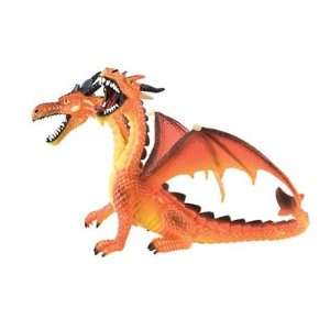   Fantasy figurine Dragon à 2 têtes (orange) 13 cm: Toys & Games
