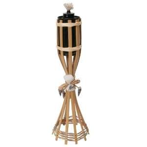  Bamboo/Seashell Tabletop Torch Toys & Games