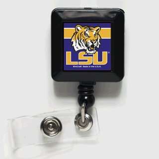  LSU Tigers Retractable Badge Holder 2 Pack: Sports 