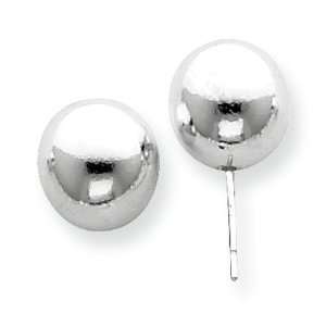  Sterling Silver Polished 12.0mm Ball Earring: Jewelry