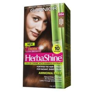 Color del pelo de Garnier Herbashine   Marrón caoba medio enorme 554