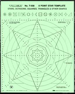 POINT STAR TEMPLATE   Make stencils for quilting arts  