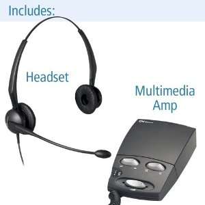  GN Netcom GN2100 Telecoil Headset with Multimedia Amp 