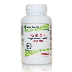  Vitanherbs 100% Pure Krill Oil with Astaxanthin, 500 Mg 