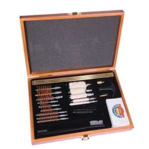   30 Piece Gun Cleaning Kit with Wooden Case: Sports & Outdoors