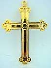 Gold Plated Bishops Pectoral Cross With Fine Gilded 30 Chain Gift 