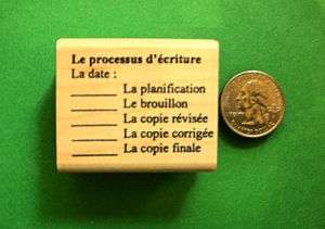 Composition Editing   French Teachers Rubber Stamp  