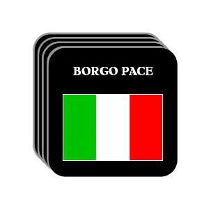  Italy   BORGO PACE Set of 4 Mini Mousepad Coasters 