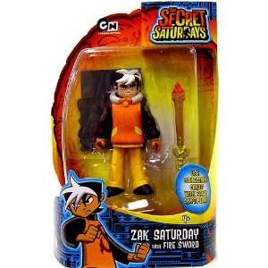   Saturdays Action Figure Zak Saturday with Fire Sword: Toys & Games