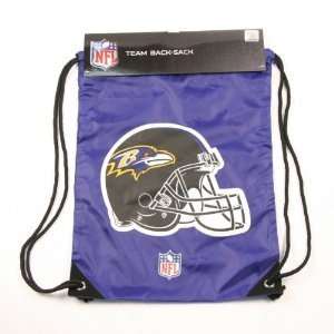  NFL Baltimore Ravens Team Backpack Cinch Bag: Sports 