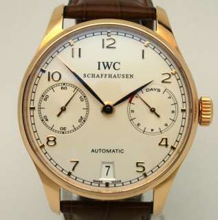IWC Portuguese 7 Day Power Reserve NEW $21,600.00 watch  
