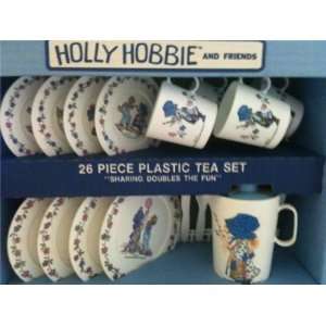    Holly Hobbie and Friends 26 Piece Plastic Tea Set: Toys & Games