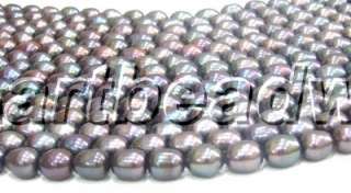 wholesale 10 11mm black rice shape freshwater pearl bea  