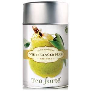 Tea Forte Loose Tea Canister White Ginger Pear, 2.1 oz, 50 servings