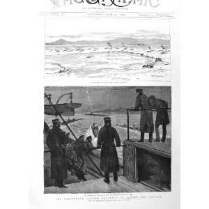  1885 BANTRY BAY IRELAND MINOTAUR SHIP BLOCKADE SAILORS 