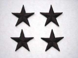 Black Stars   Iron On Patch/Applique/Badge embroidery rock punk cute 