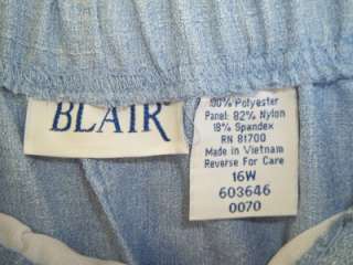 NIP BLAIR 16W BLUE SLIMMING POLYESTER LONG PANTS  