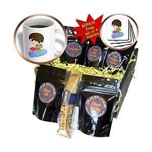 TNMGraphics Children   Boy Frog and Sleeping Bag   Coffee Gift Baskets 