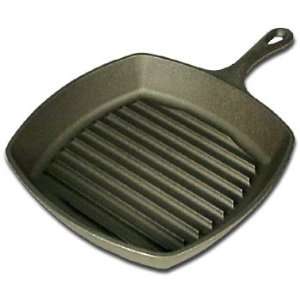  Lodge 10 1/2 Inch Cast Iron Square Grill Pan Kitchen 