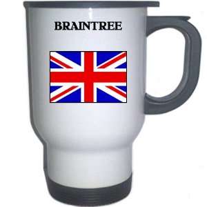  UK/England   BRAINTREE White Stainless Steel Mug 