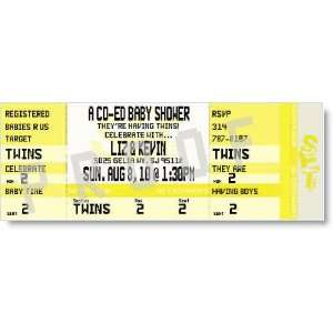 Co Ed Baby Shower Ticket Invitations:  Home & Kitchen