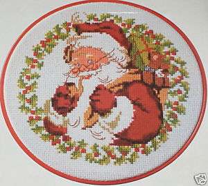 Santa Claus w/ Toys Christmas Cross Stitch Kit, NIP!  