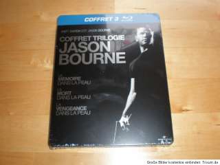 Jason Bourne Trilogy, Blu Ray Steelbook, New and Sealed, Codefree 