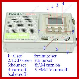 FM MV High Sensitivity Digital KK 9 Display Radio Clock  