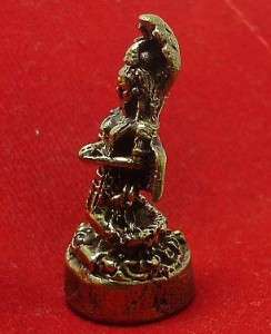 MAGIC MIRACLE DEVI THAI MINI AMULET LUCKY SUCCESS CHARM  