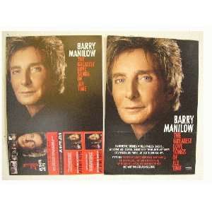  Barry Manilow Poster Greatest Love Songs All Time 