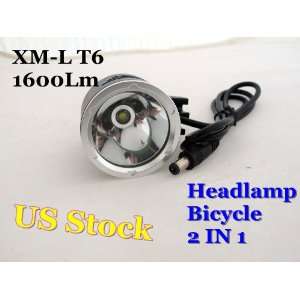  1600Lm CREE XM L T6 LED Bike Bicycle Light HeadLight Lamp 