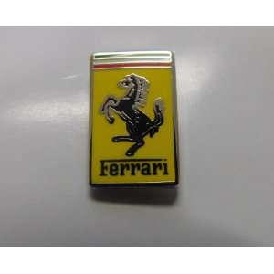  NEW Official Ferrari Shield Rectangle Lapel Pin! 1.5 in X 