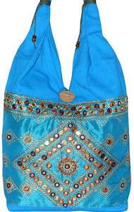 10 Hand made Shoulder Bag Jhola Purse boho gypsy  INDIA 