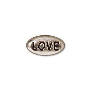  Silver tone Lead Free Pewter Word Bead LOVE (2) Kitchen 