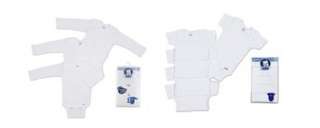 New Gerber Tagless Long or Short Sleeve White Onesies, 24 Months 
