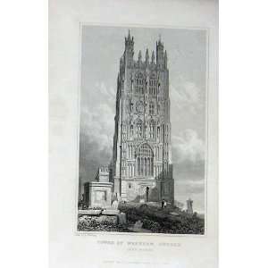  Wales View Tower Wrexham Church Denbighshire Print