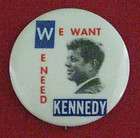 Vintage Campaign Button John F. Kennedy 1960 (# 819)