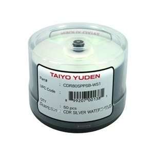  50 JVC Taiyo Yuden 52X CDR (CD R) 80min 700MB Water Shield 