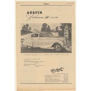  1954 Austin Princess III Saloon British Print Ad (53874 