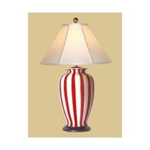  Red Strips Vase Lamp C/20MOW 9