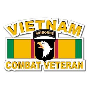  US Army 101st Airborne Vietnam Combat Veteran with Ribbon 