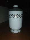 Nice! Lefton China Handpainted Gold & trim Candy Jar with Lid #2412